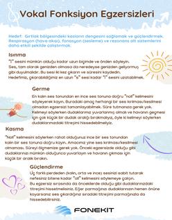 Vokal Fonksiyon Egzersizleri
